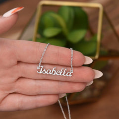 Personalized Name Necklace, Gold or Silver