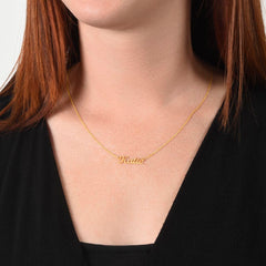 Personalized Name Necklace, Gold or Silver