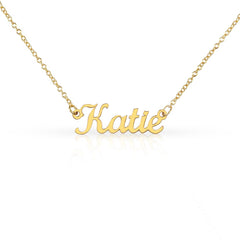 Personalized Name Necklace, Gold or Silver