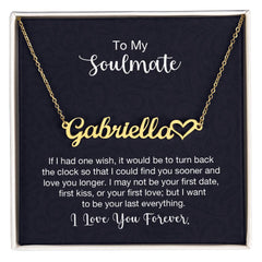 Heart Name Necklace - For Soulmate